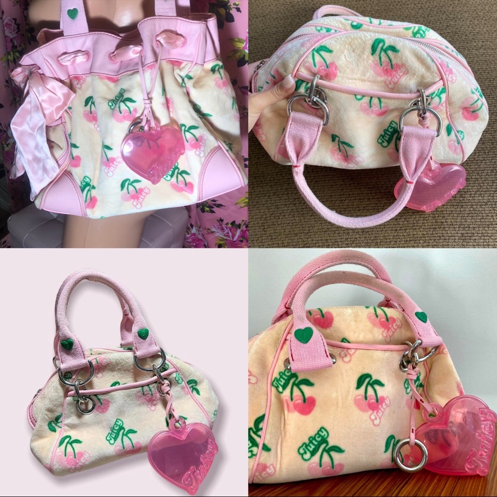 ISO PINK CHERRY JUICY COUTURE DAYDREAM/ BOWLER BAG